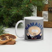 eric cartman in karate suit namaste,southpark mug