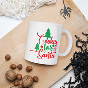 Cookies for Santa, cookies and milk for santa Christmas Mug,