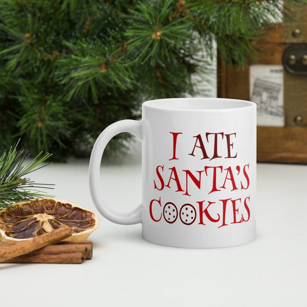 I ate santas cookies | Christmas Eve | Christmas Eve santa mug | Santas present | christmas gift for her