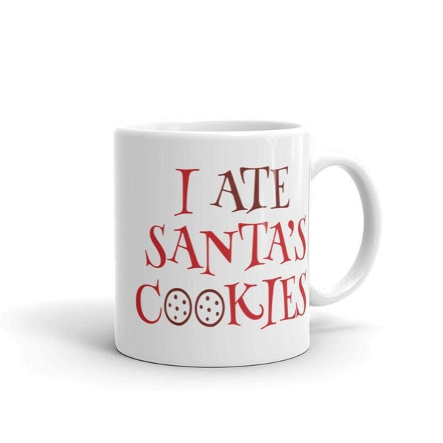 I ate santas cookies | Christmas Eve | Christmas Eve santa mug | Santas present | christmas gift for her