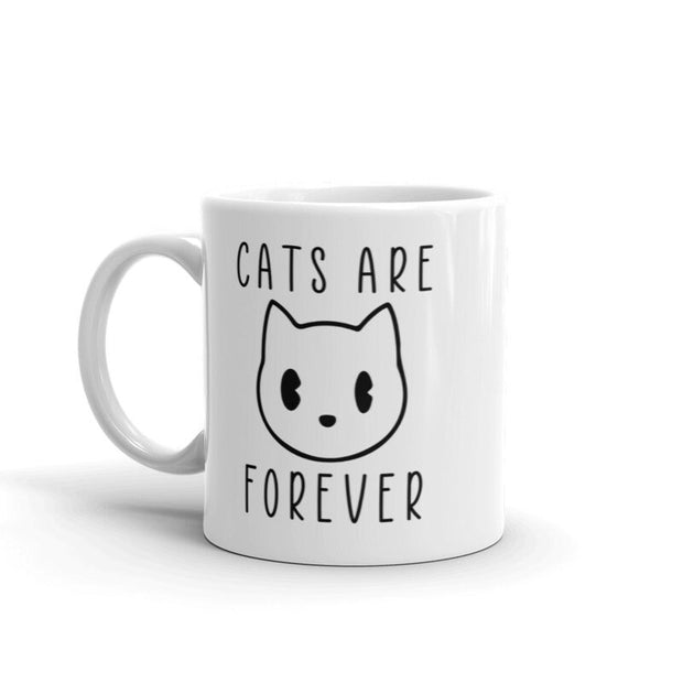 Cats Are Forever 11oz coffee Mug | retro black cat mug  ,Coffee cup |  Cat Lover Gift |