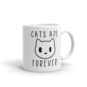 Cats Are Forever 11oz coffee Mug | retro black cat mug  ,Coffee cup |  Cat Lover Gift |