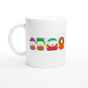 eric cartman and southpark friends mug  , handmade ceramic southpark mug