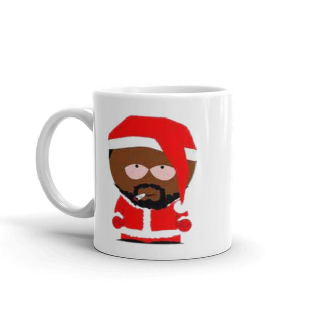 southpark chef as santa , southpark mug,90s animated cartoon