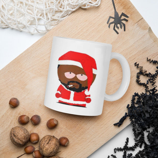 southpark chef as santa , southpark mug,90s animated cartoon