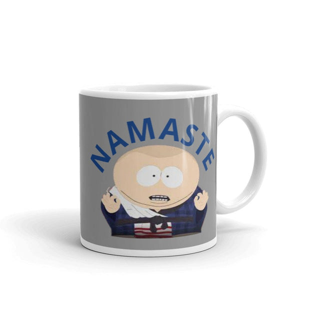 eric cartman in karate suit namaste,southpark mug