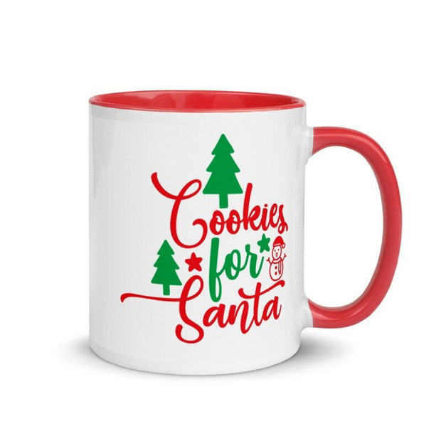 Cookies for Santa, cookies and milk for santa Christmas Mug,