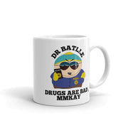 eric cartman cop drugs are  bad , southpark mug