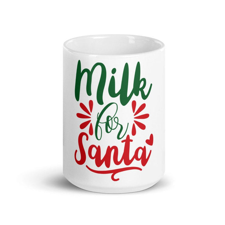 Milk For Santa | Christmas Eve | Christmas Eve  mug | cookies for santa  | noveltry gifts