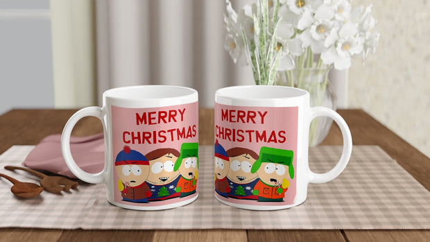 southpark christmas ,ceramic southpark mug