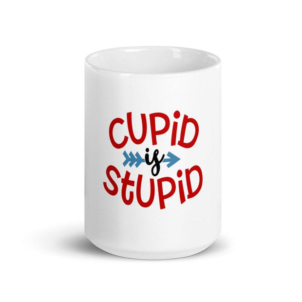 valentines day gift mug cupid is stupid  ,happy valentines day,