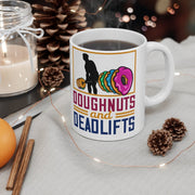 deadlifts and donuts - funny gym mug