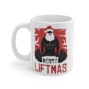 merry liftmas ,weightlifter xmas mug  - funny gym mug ,gym lover,gym rat,gift for bodybuilder -fitness mug -