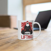 merry liftmas ,weightlifter xmas mug  - funny gym mug ,gym lover,gym rat,gift for bodybuilder -fitness mug -