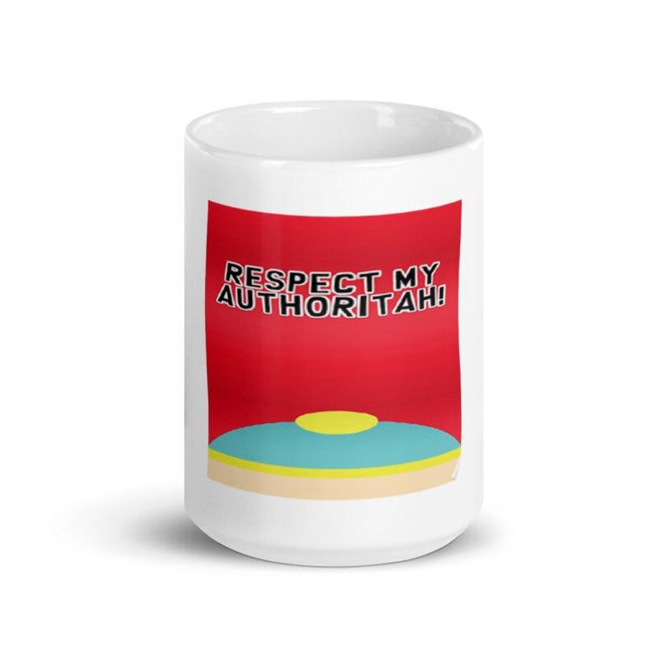 eric cartman respect my  authority   mug,90s cartoon mug