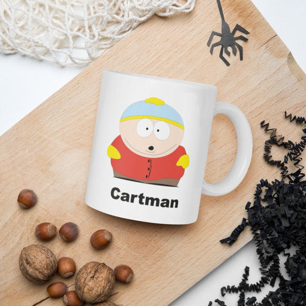 cartman named mug  -southpark gifts,handmade southpark mug,southpark gifts,90s cartoon mug