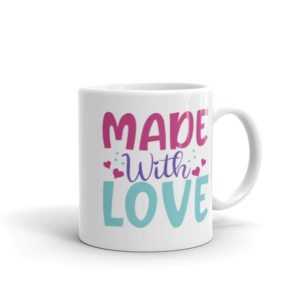 made wth  love, happy valentines day,  valentines day gift  mug ,gift for her