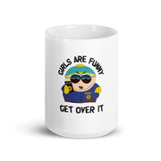 girls are funny eric cartman  -southpark gifts,southpark gifts, eric cop cartman mug