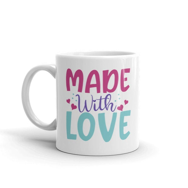 made wth  love, happy valentines day,  valentines day gift  mug ,gift for her