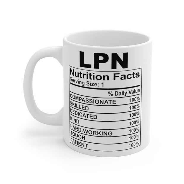 nurse Nutritional Facts Label mug  ,Nursing mug,gift for nurse