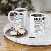 Nurse Nutritional Facts Label  ,nutrition facts ,nurse mug