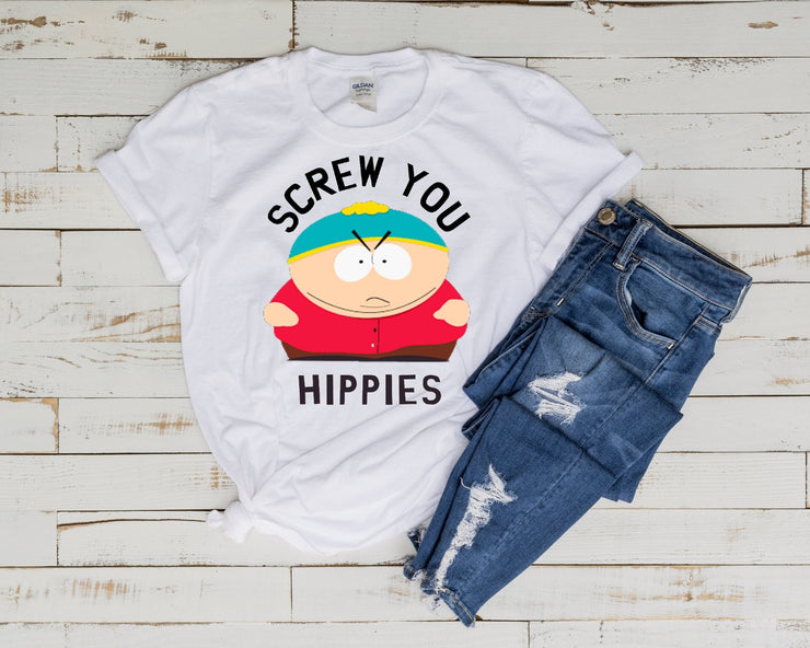 eric cartman ,southpark t shirt  animated cartoon,90s