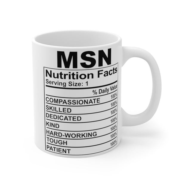 MSN  Nutritional Facts Label  ,Nursing School,  Day Nurse   medical student