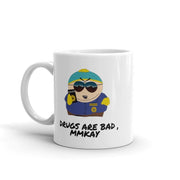 eric cartman cop drugs are  bad , southpark mug