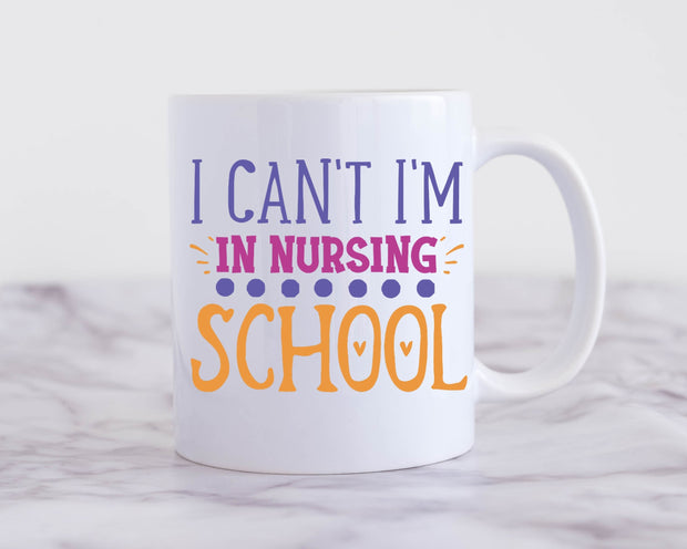 sorry i cant im in nursing school,funny nursing mug