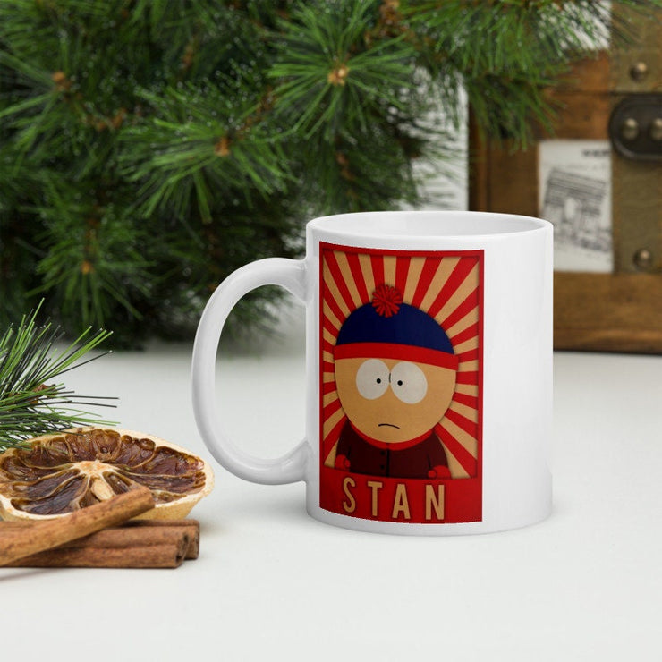 stan  southpark mug,coffee mug gift for southpark lovers