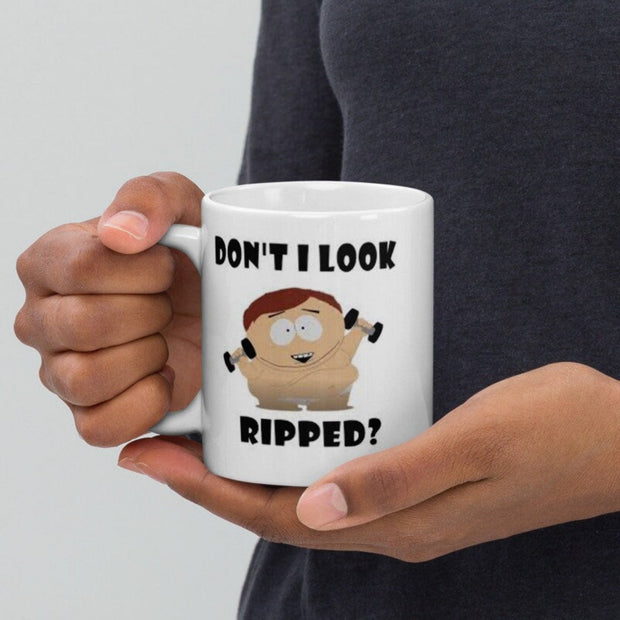 dont i looked ripped mug ,southpark