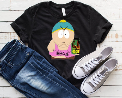 eric cartman - beefcake 2000 , southpark t shirt ,