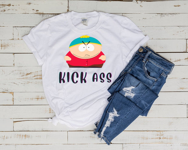 eric cartman   kick  ass southpark  , southpark t shirt