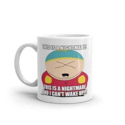 eric cartman -southpark this is a nightmare,handmade southpark mug