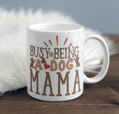 busy being a dog mama ,dog lover gift,handmaid mug,pet owner,dog owner ,dog mama ,dog mom,ceramic dog mug