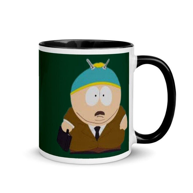 eric cartman  , handmade ceramic southpark mug,