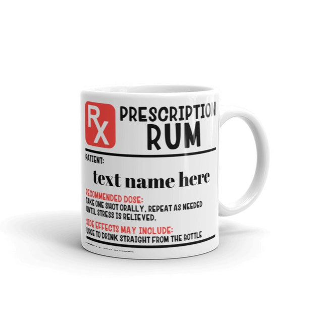 Coffee /tea Prescription Mug, Gift for Colleague, Prescription mug  ml