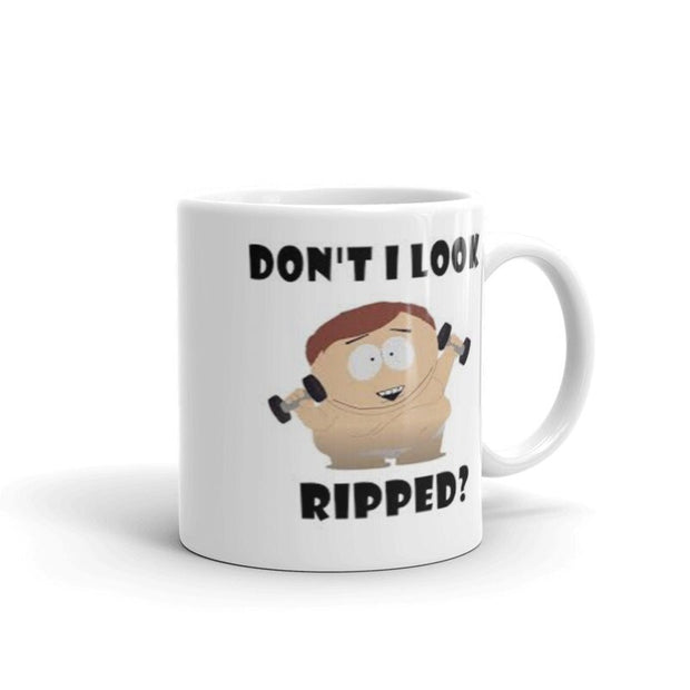 dont i looked ripped mug ,southpark