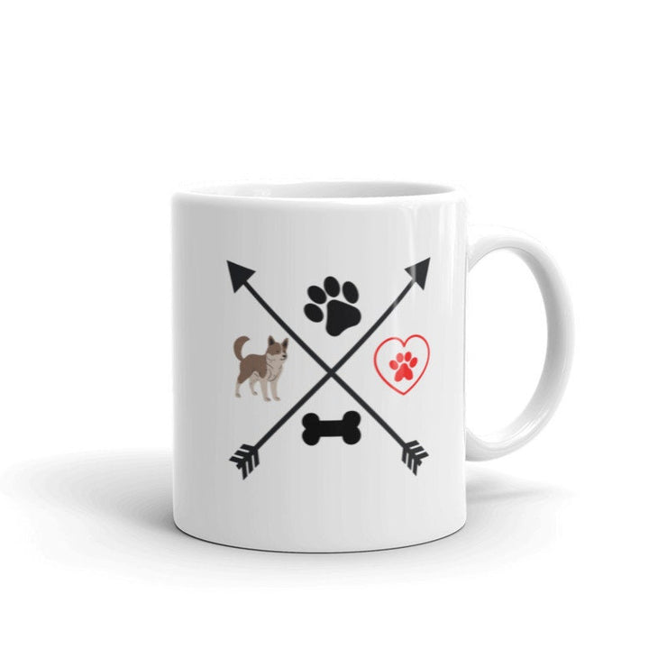 dog paw and heart  1 1oz coffee mug ,i love dogs ,dog are my favorite people