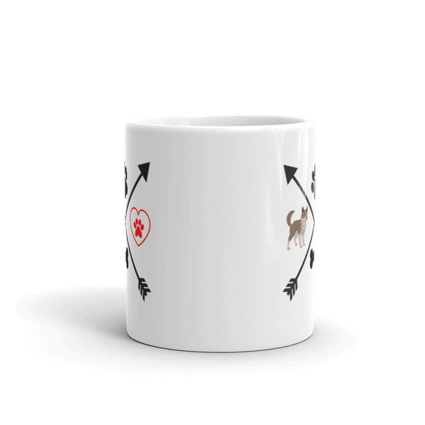 dog paw and heart  1 1oz coffee mug ,i love dogs ,dog are my favorite people