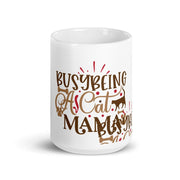 busy being a cat mama  11oz  coffee  Cat mug