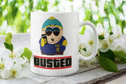 eric cartman busted  -southpark gifts,southpark mug