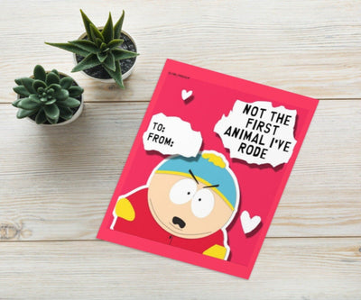 eric cartman greeting card ,birthday card ,southpark birthday card ,birthday card for him or her,90s card