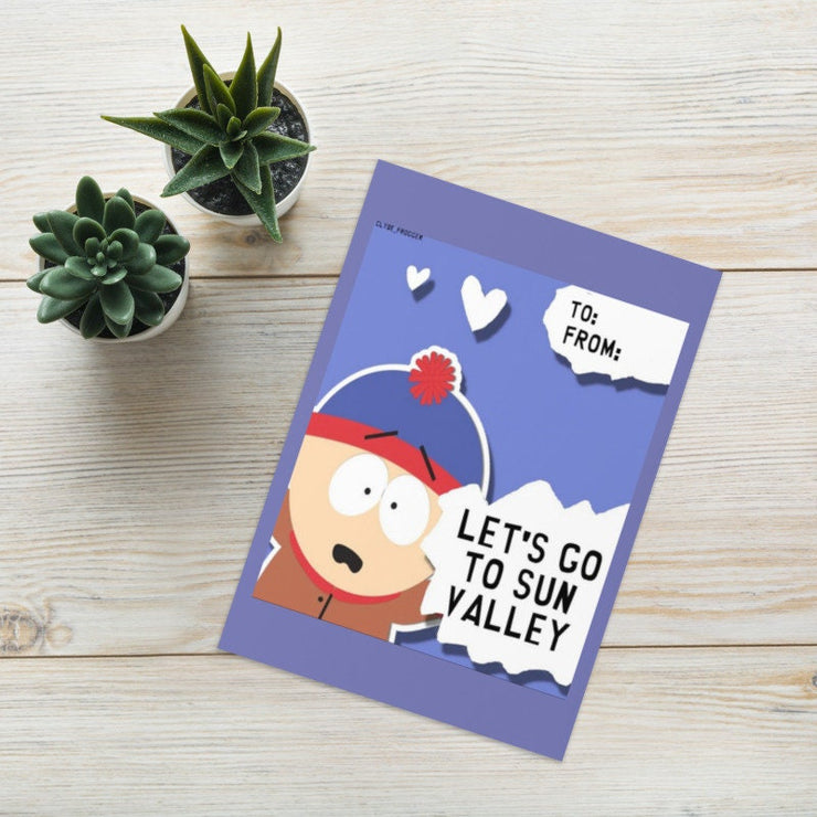 Stan marsh  greeting card,southpark birthday card