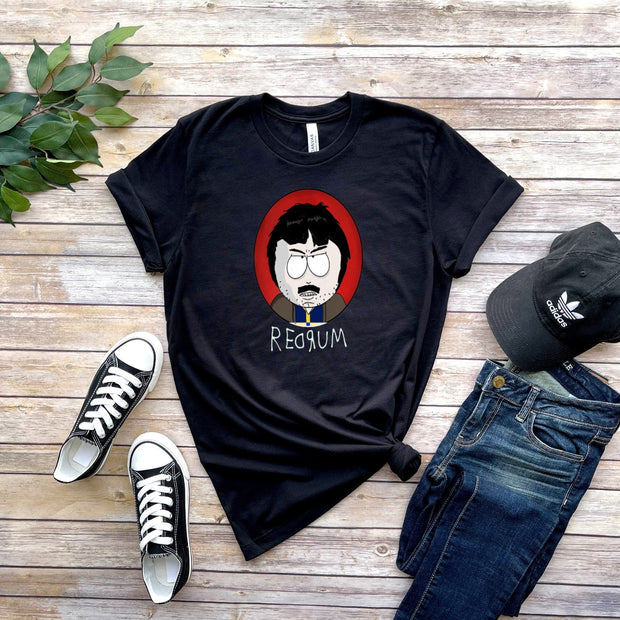 southpark randy marsh, redrum in reverse  southpark tshirt