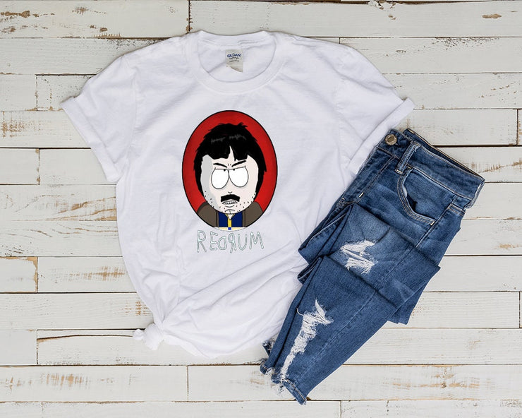 southpark randy marsh, redrum in reverse  southpark tshirt