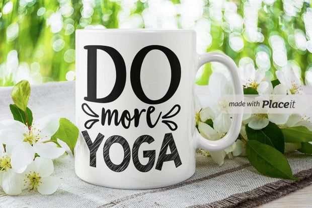 do more yoga , yoga coffee mug ,11oz ceramc mug