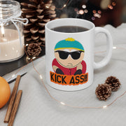 eric cartman -kick ass ,southpark gifts,handmade southpark mug,