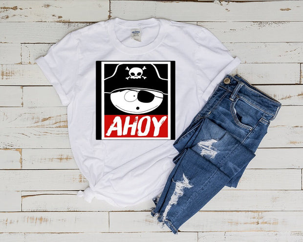 eric cartman ahoy t shirt , southpark t shirt