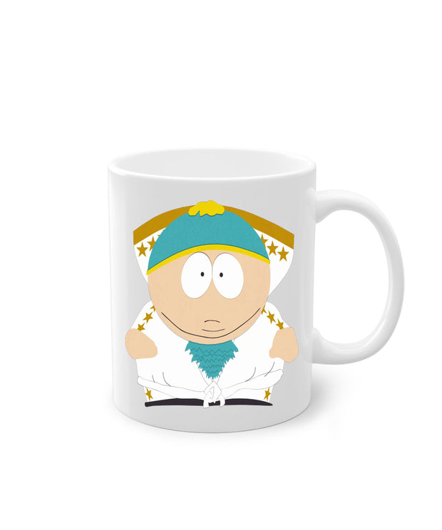 eric cartman as stunt bike rider ,handmade southpark mug